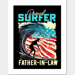 Proud Surfer Father-in-law Posters and Art